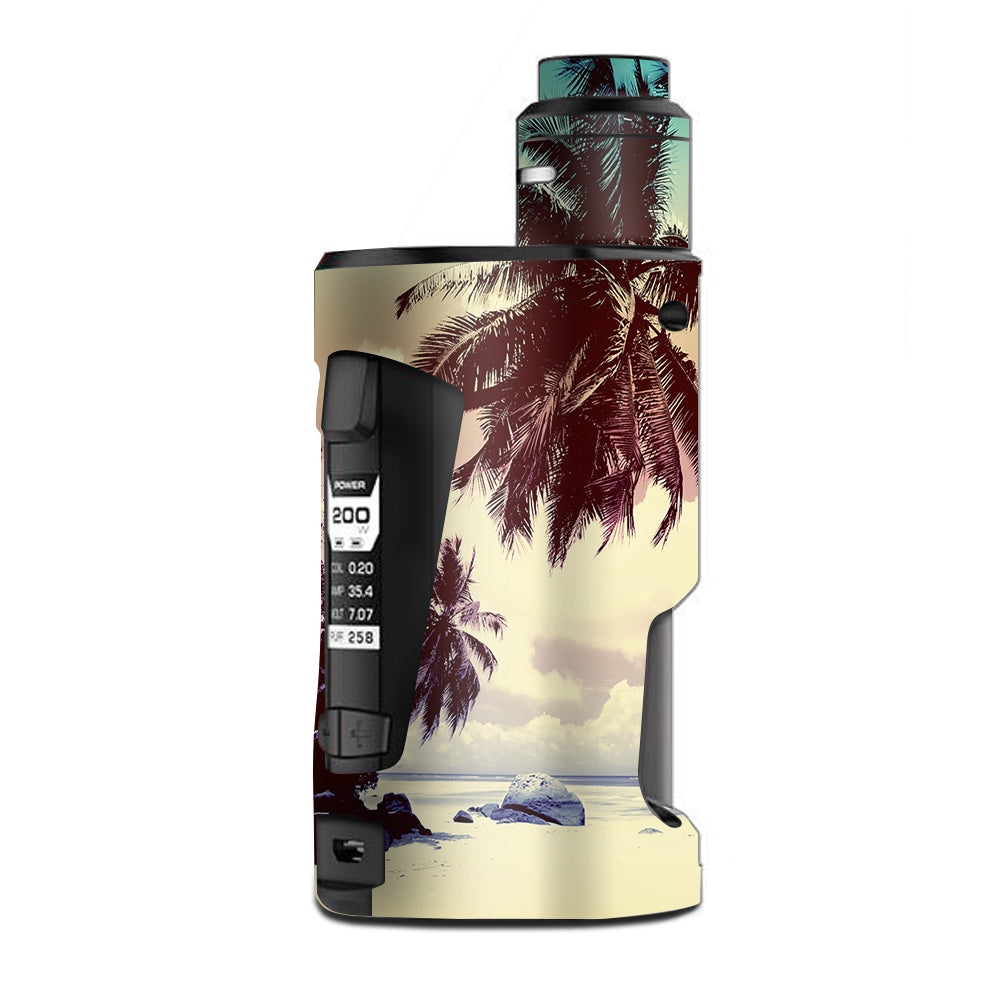  Palm Trees Vintage Beach Island G Box Squonk Geek Vape Skin
