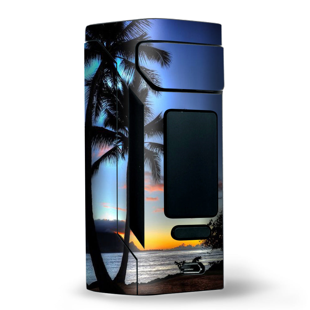  Paradise Sunset Palm Trees Wismec RX2 20700 Skin
