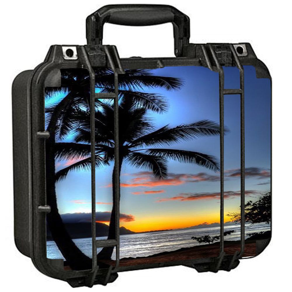  Paradise Sunset Palm Trees Pelican Case 1400 Skin