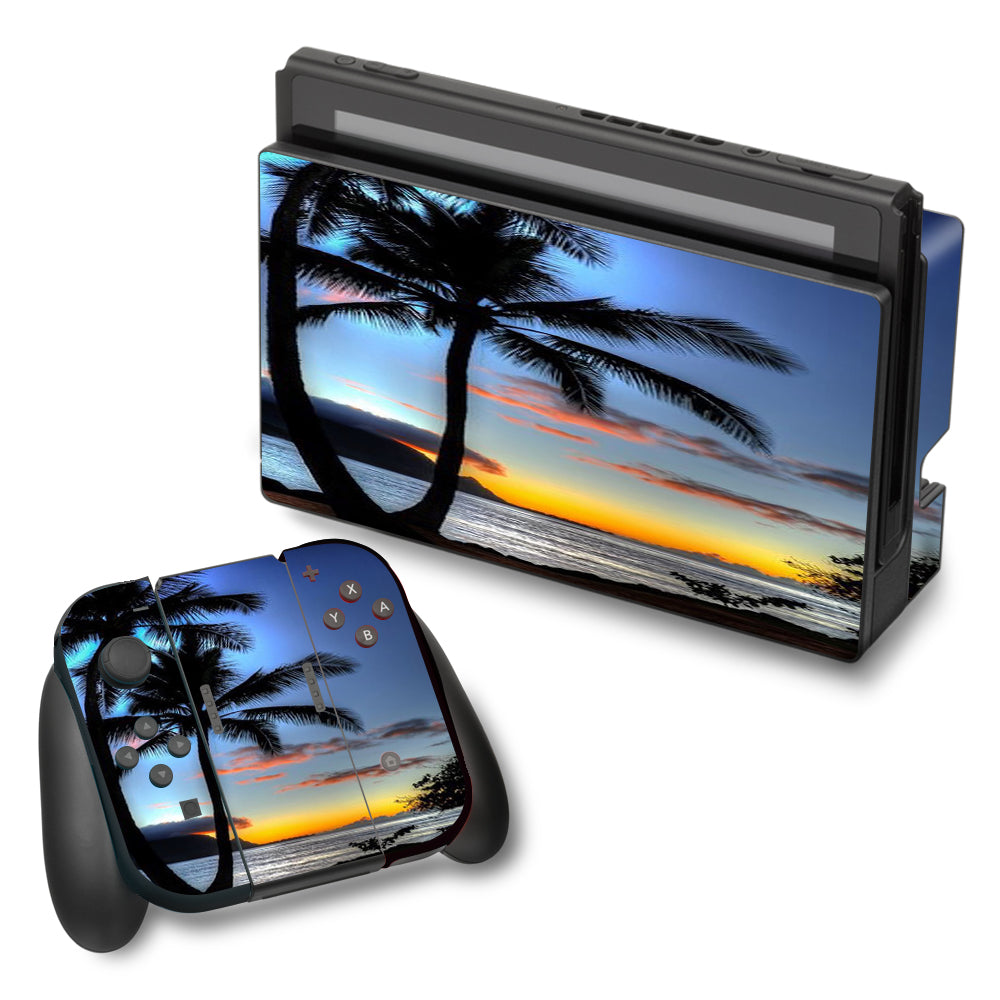  Paradise Sunset Palm Trees Nintendo Switch Skin