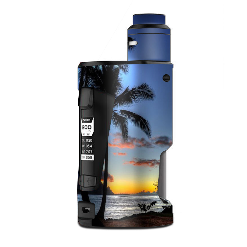  Paradise Sunset Palm Trees G Box Squonk Geek Vape Skin