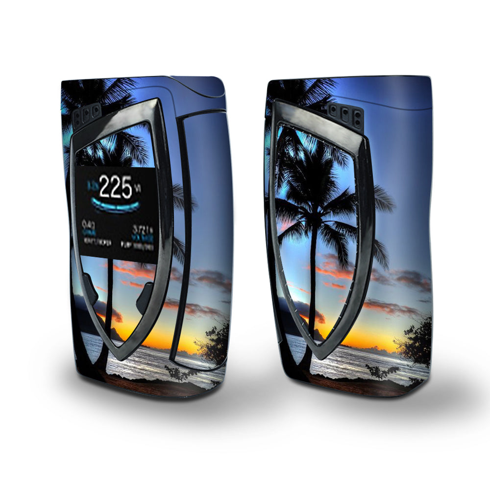 Skin Decal Vinyl Wrap for Smok Devilkin Kit 225w (includes TFV12 Prince Tank Skins) Vape Skins Stickers Cover / Paradise Sunset Palm Trees