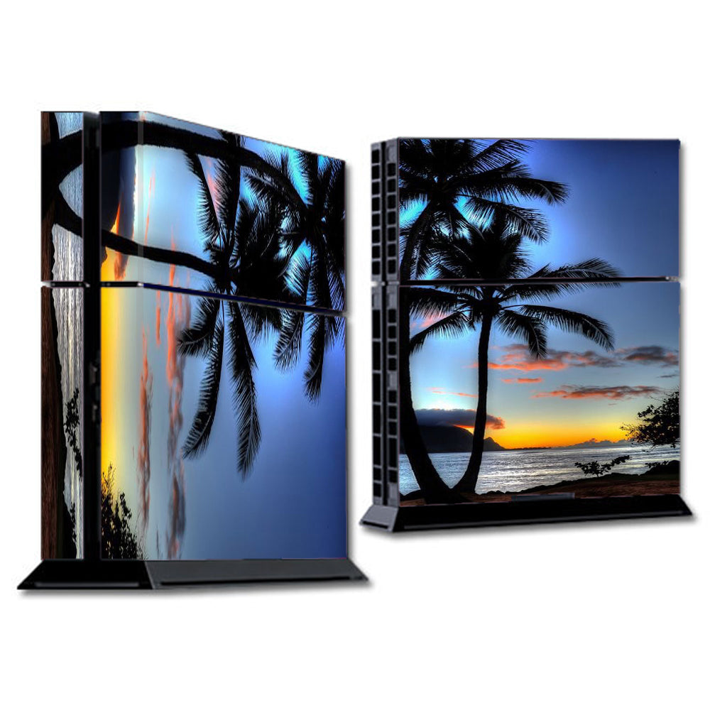  Paradise Sunset Palm Trees Sony Playstation PS4 Skin