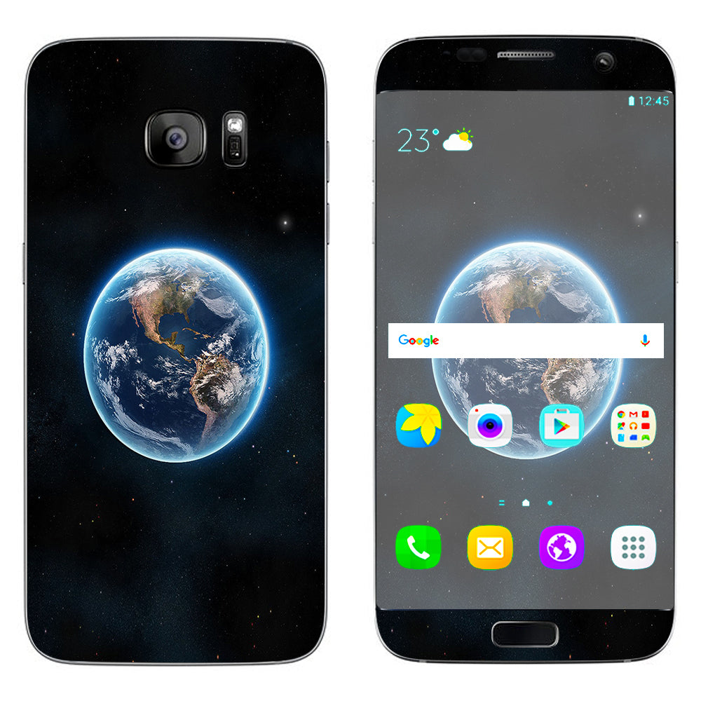  Planet Earth Outer Space Samsung Galaxy S7 Edge Skin