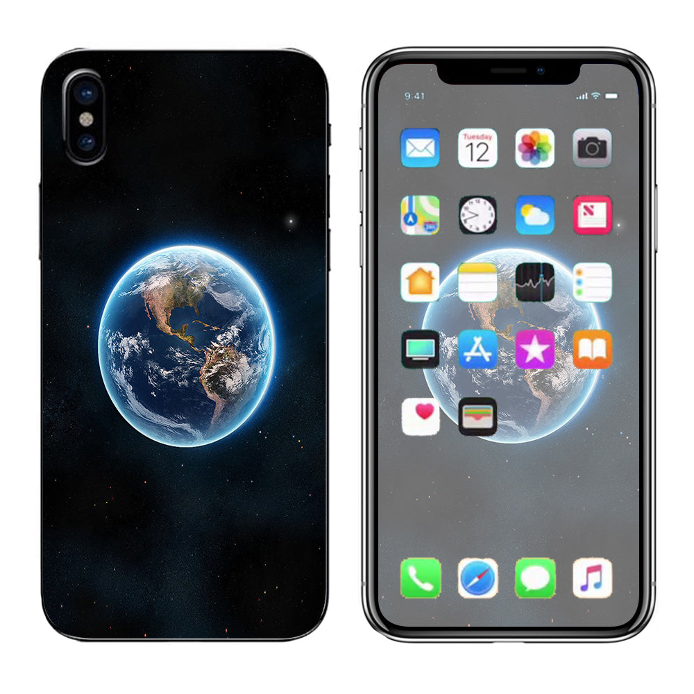  Planet Earth Outer Space Apple iPhone X Skin