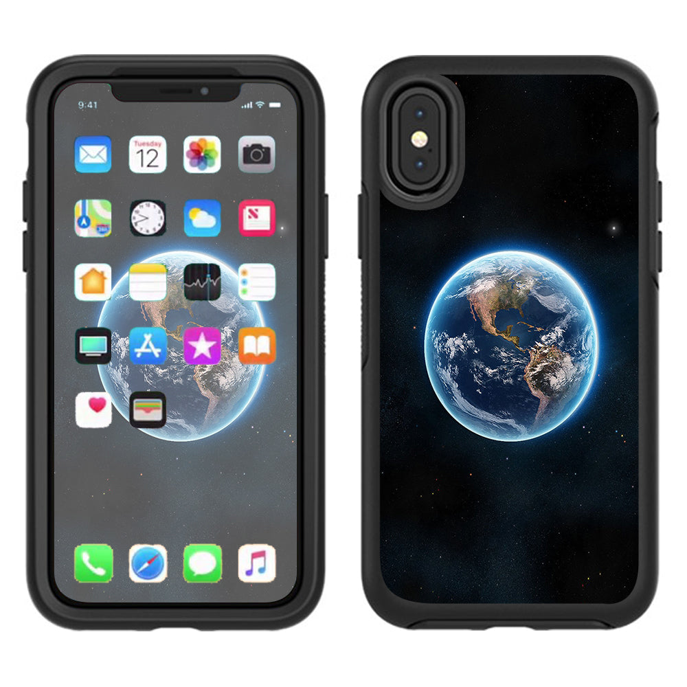  Planet Earth Outer Space Otterbox Defender Apple iPhone X Skin