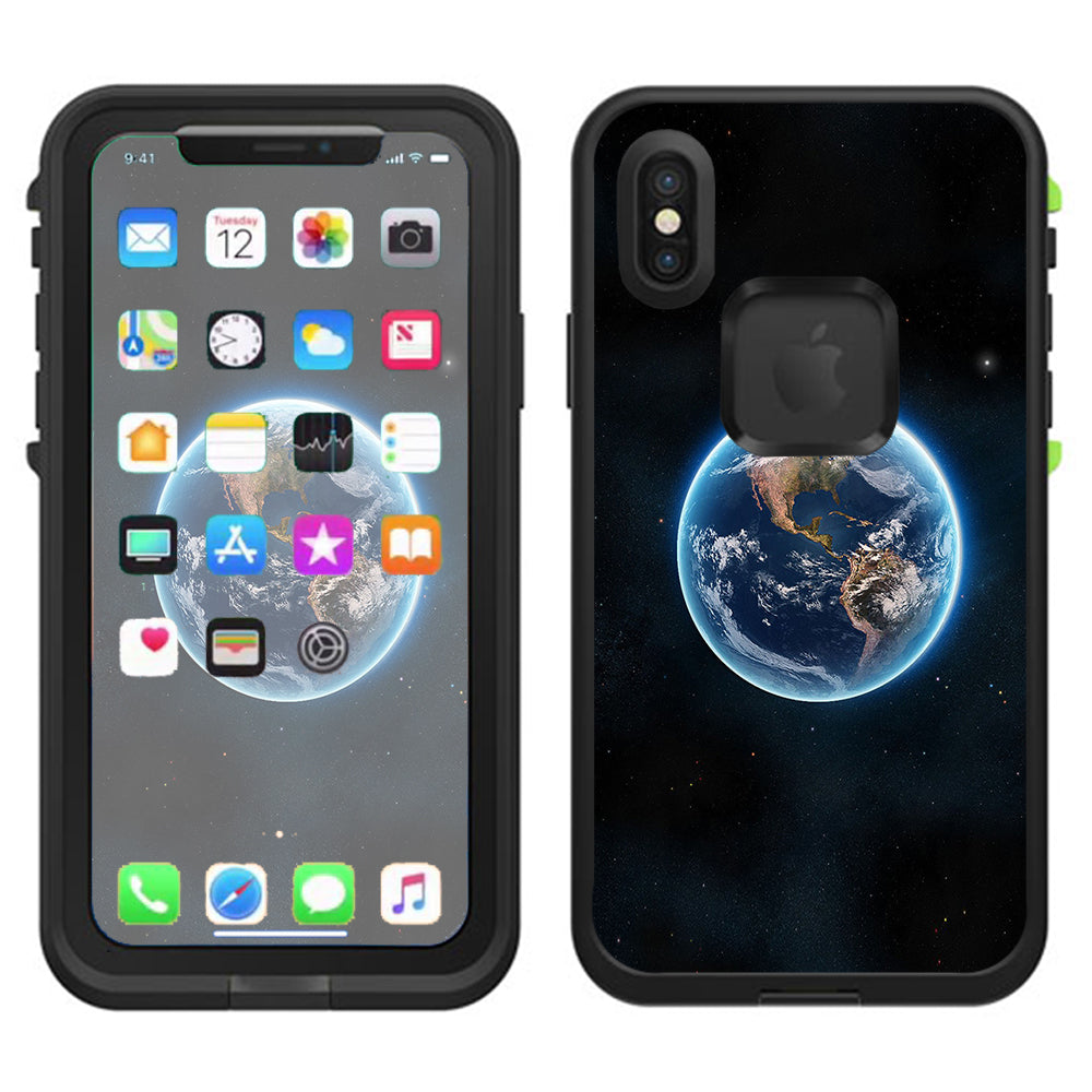  Planet Earth Outer Space Lifeproof Fre Case iPhone X Skin