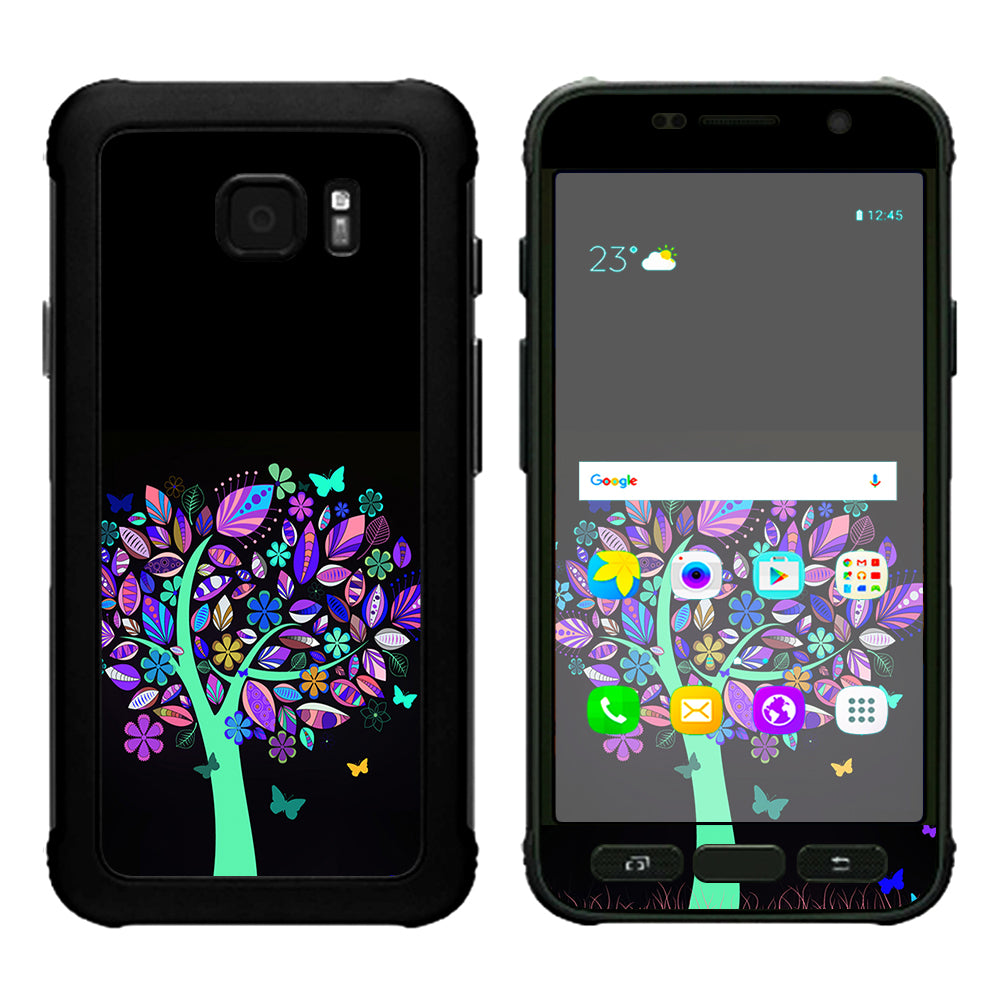  Living Tree Butterfly Colorful Samsung Galaxy S7 Active Skin