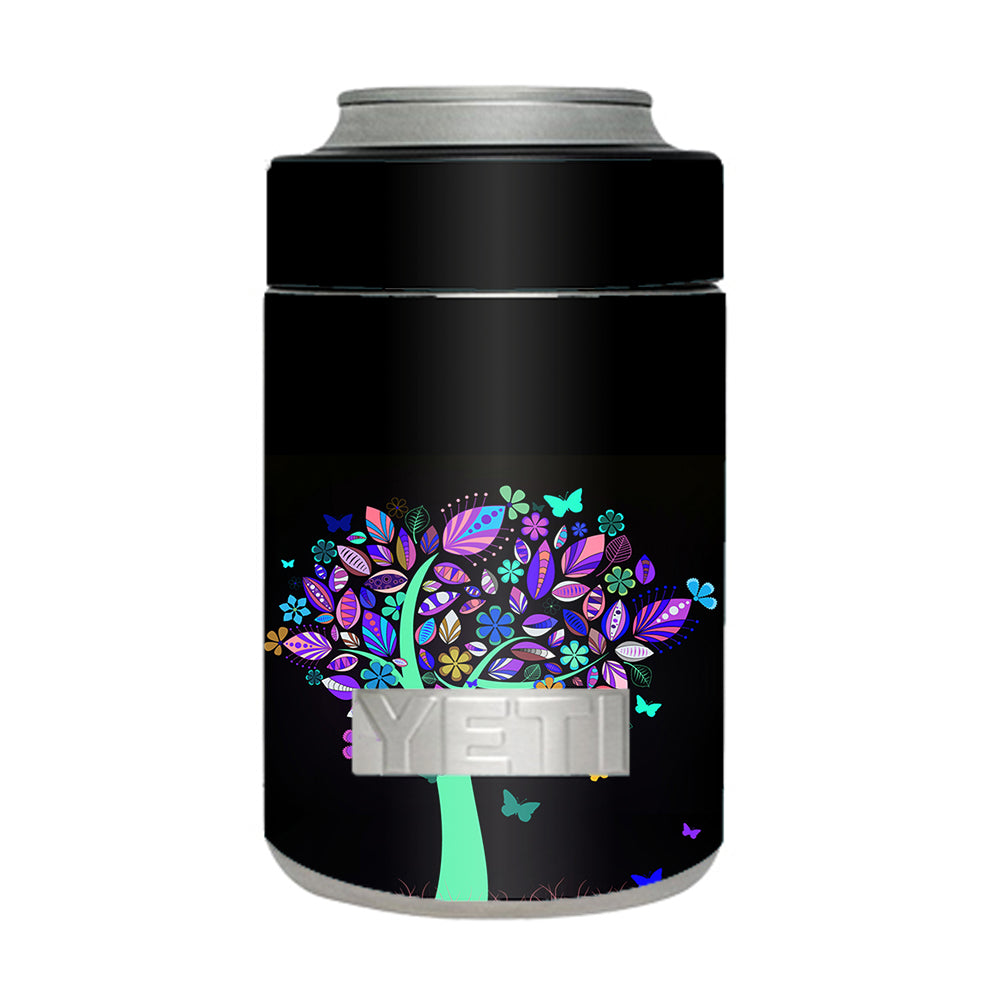  Living Tree Butterfly Colorful Yeti Rambler Colster Skin