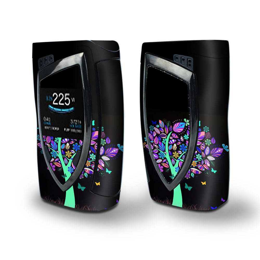 Skin Decal Vinyl Wrap for Smok Devilkin Kit 225w (includes TFV12 Prince Tank Skins) Vape Skins Stickers Cover / Living Tree Butterfly Colorful