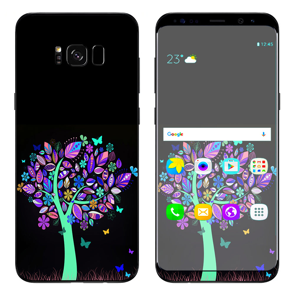  Living Tree Butterfly Colorful Samsung Galaxy S8 Plus Skin