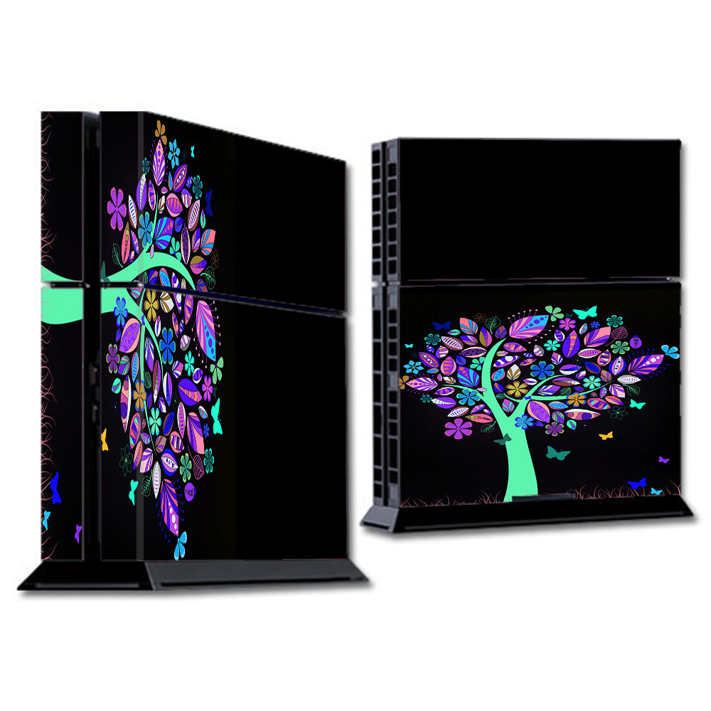  Living Tree Butterfly Colorful Sony Playstation PS4 Skin