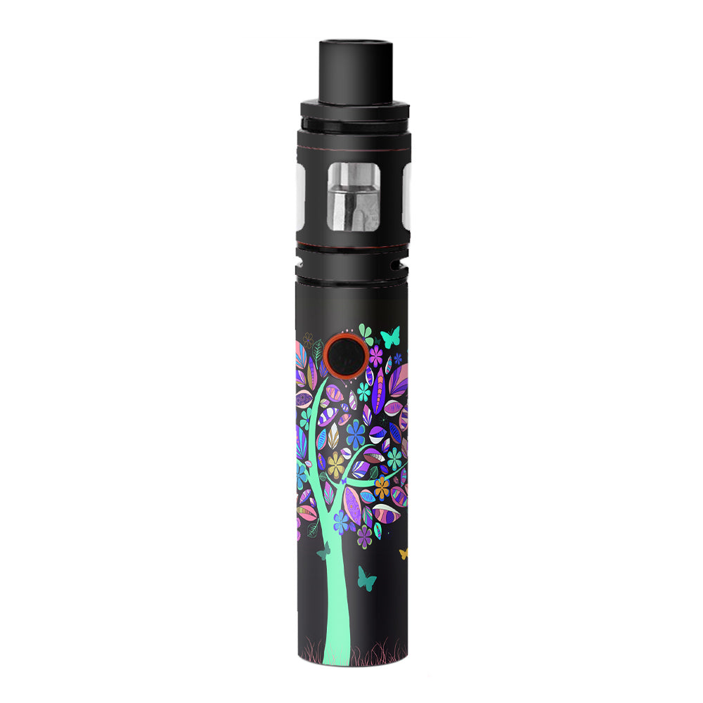  Living Tree Butterfly Colorful Smok Stick V8 Skin