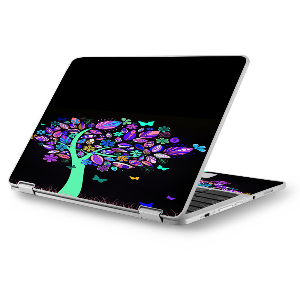  Living Tree Butterfly Colorful Asus Chromebook Flip 12.5" Skin