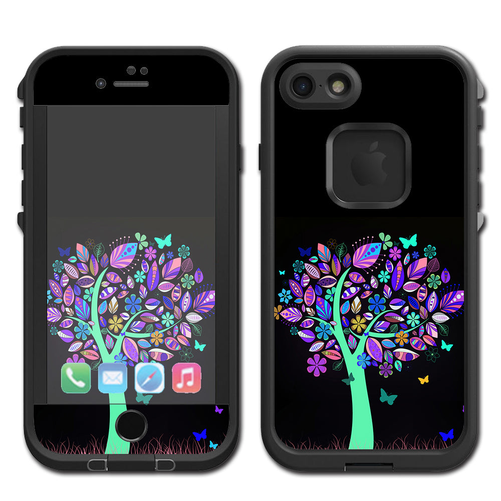  Living Tree Butterfly Colorful Lifeproof Fre iPhone 7 or iPhone 8 Skin