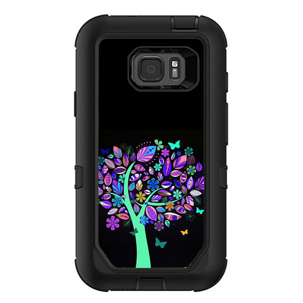  Living Tree Butterfly Colorful Otterbox Defender Samsung Galaxy S7 Active Skin