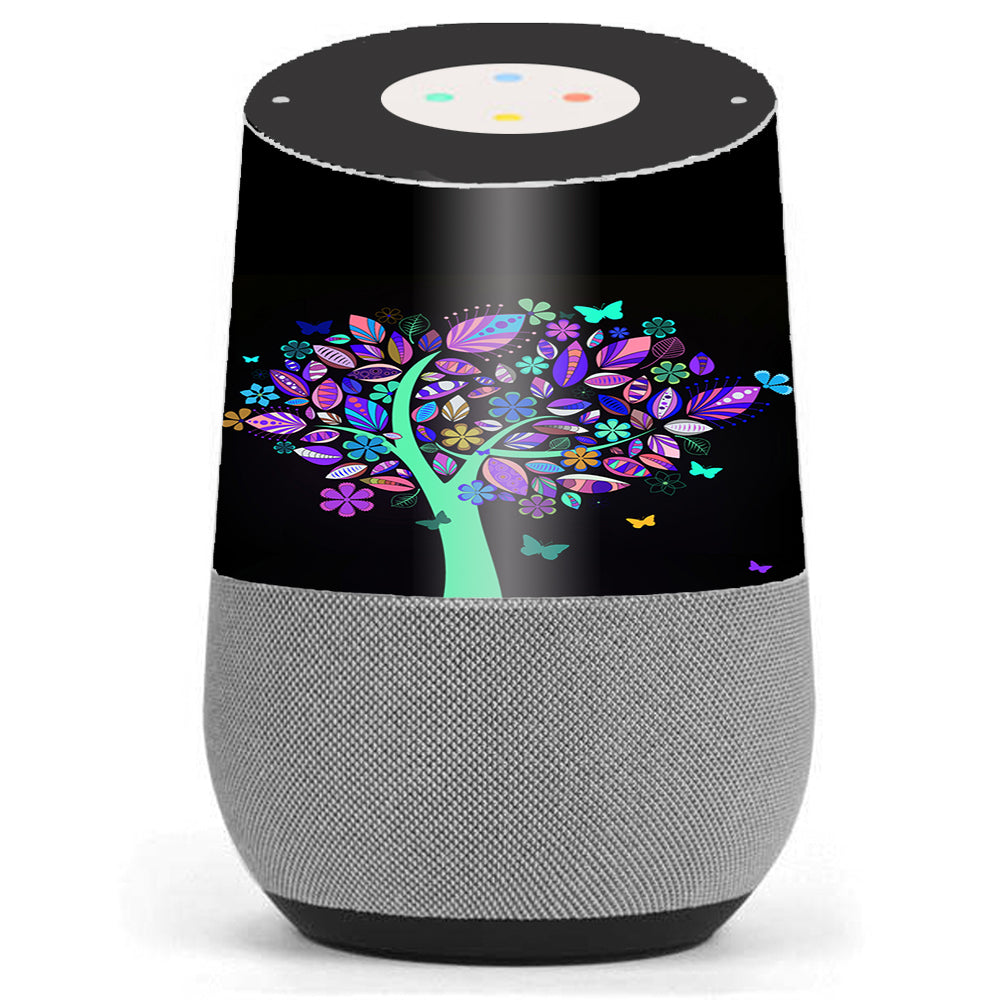  Living Tree Butterfly Colorful Google Home Skin