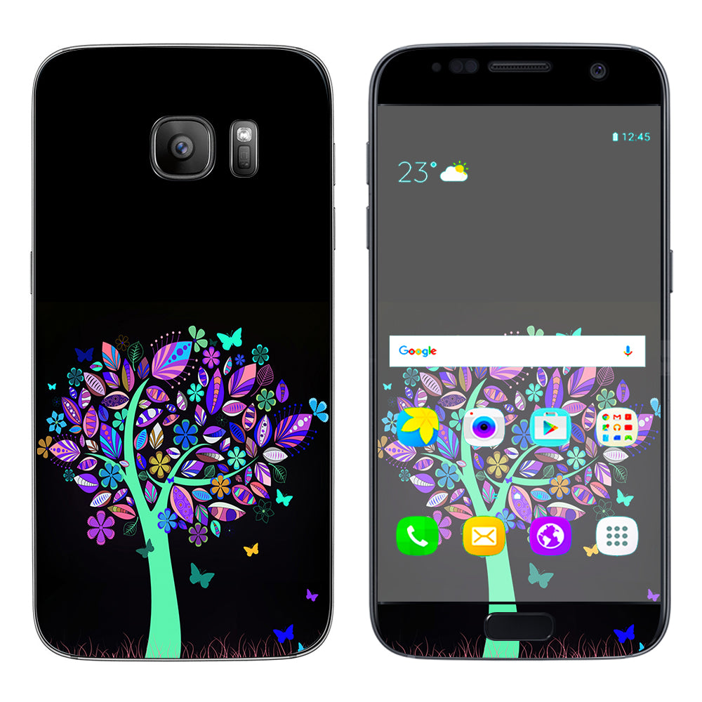  Living Tree Butterfly Colorful Samsung Galaxy S7 Skin