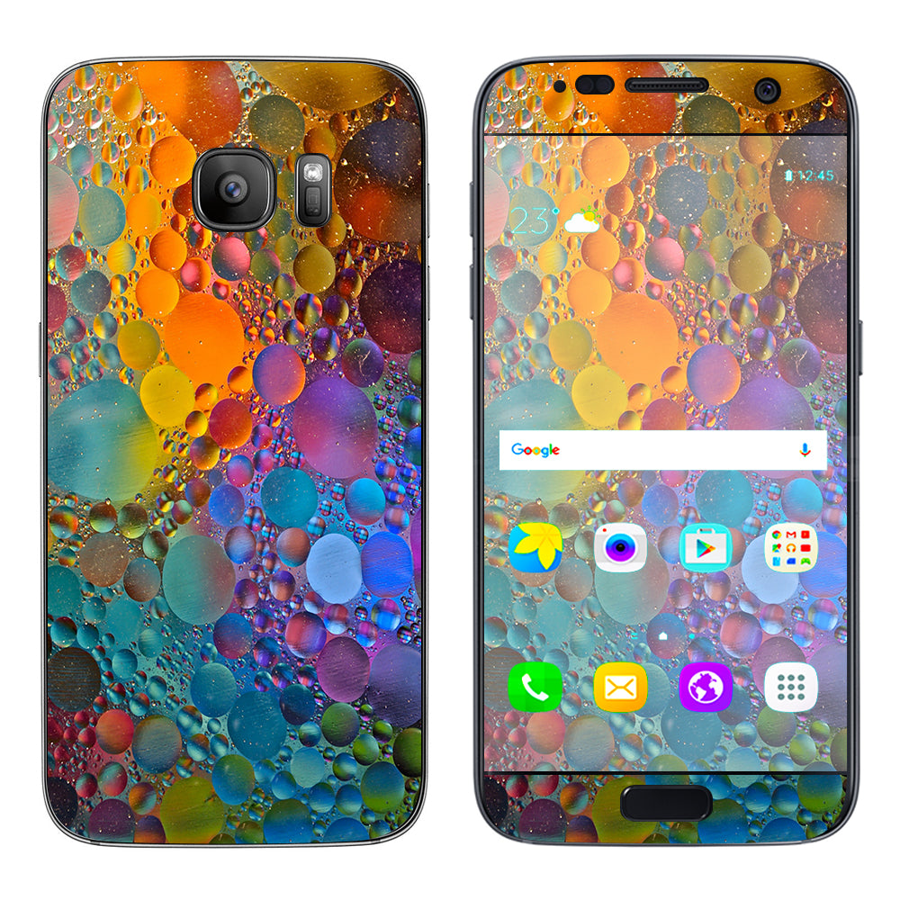 Color Bubbles Splash Drip Samsung Galaxy S7 Skin