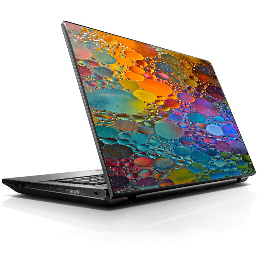  Color Bubbles Splash Drip Universal 13 to 16 inch wide laptop Skin