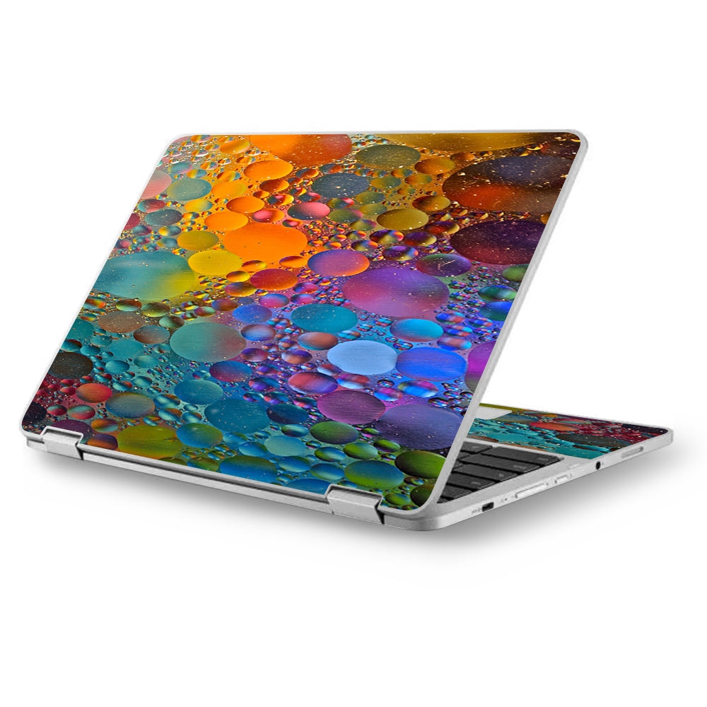  Color Bubbles Splash Drip Asus Chromebook Flip 12.5" Skin