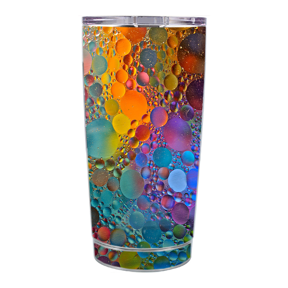 Skin Decal For Ozark Trail 20 oz Color Bubbles Splash Drip Ozark Trail 20oz Tumbler Skin