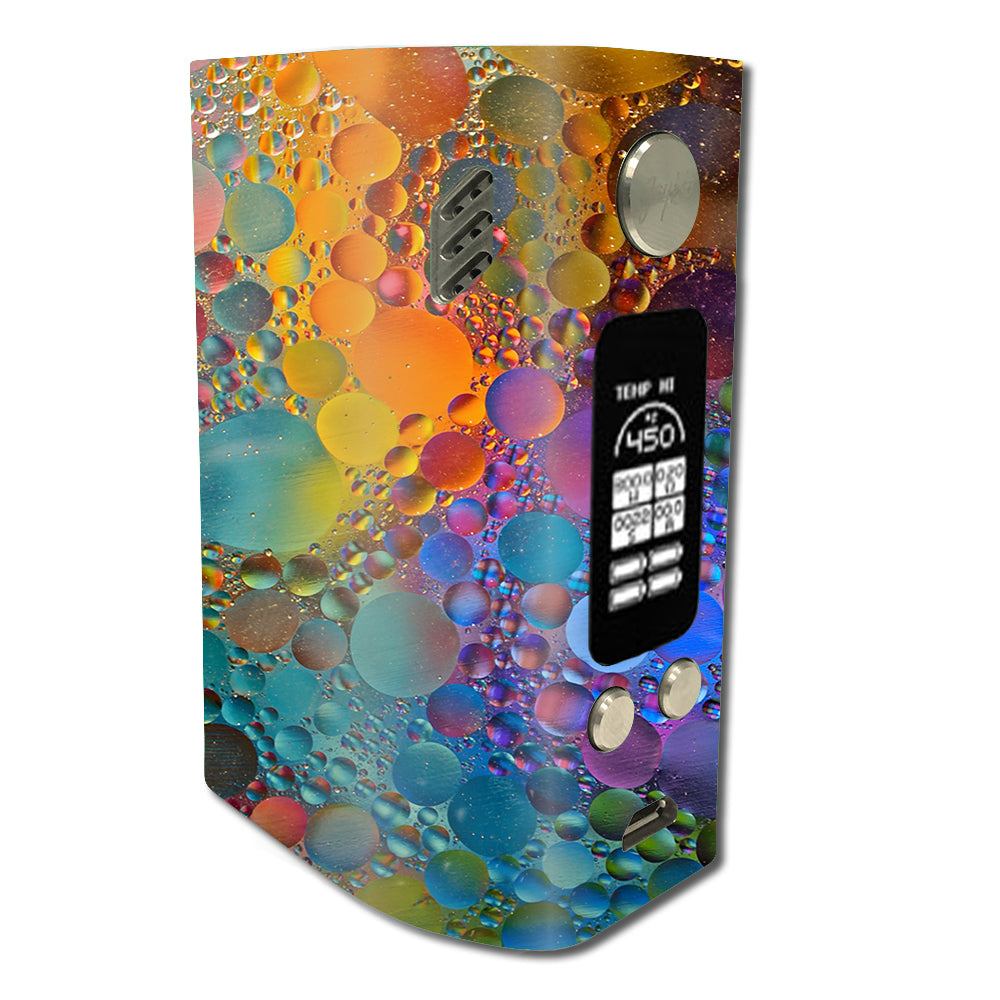  Color Bubbles Splash Drip Wismec Reuleaux RX300 Skin