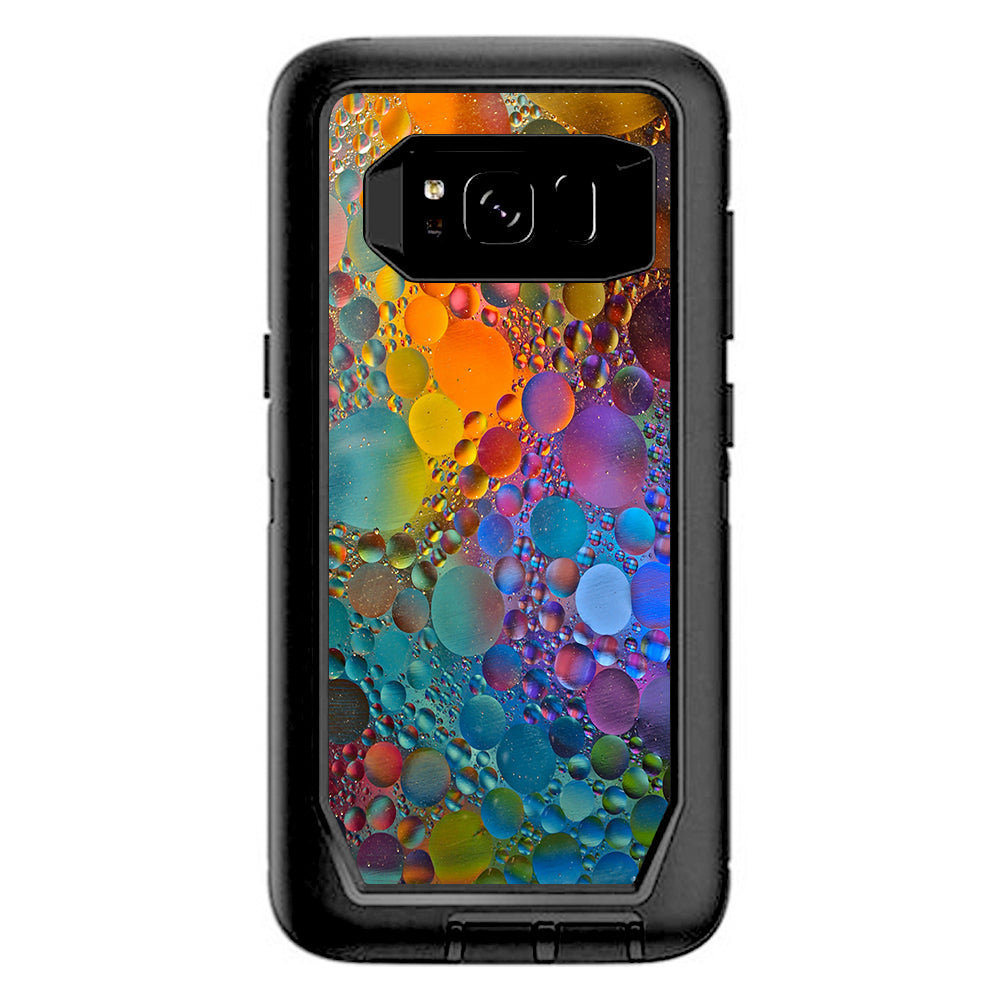  Color Bubbles Splash Drip Otterbox Defender Samsung Galaxy S8 Skin