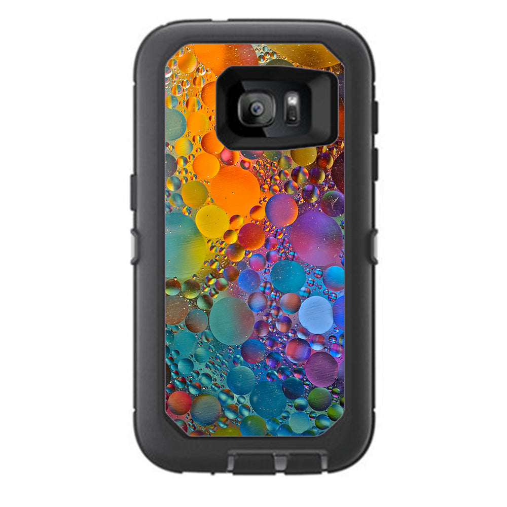  Color Bubbles Splash Drip Otterbox Defender Samsung Galaxy S7 Skin