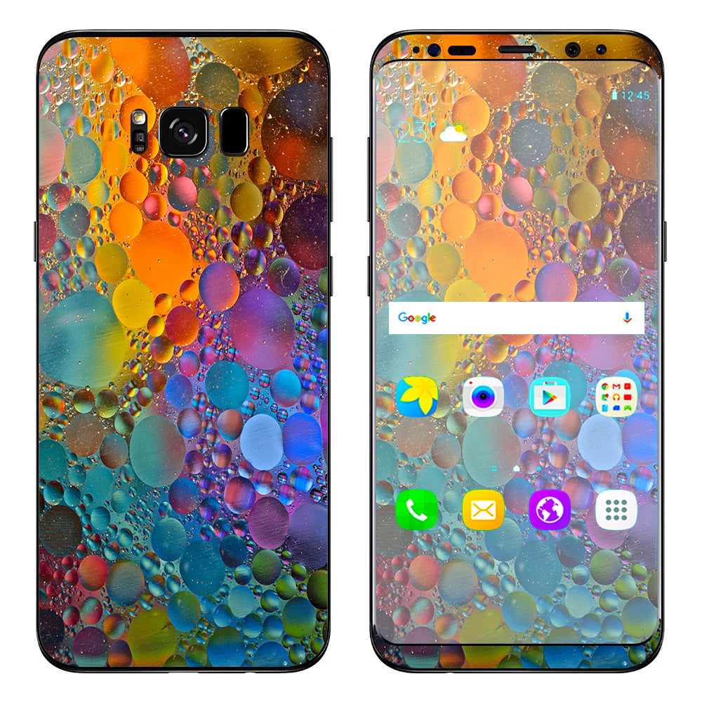 Color Bubbles Splash Drip Samsung Galaxy S8 Skin