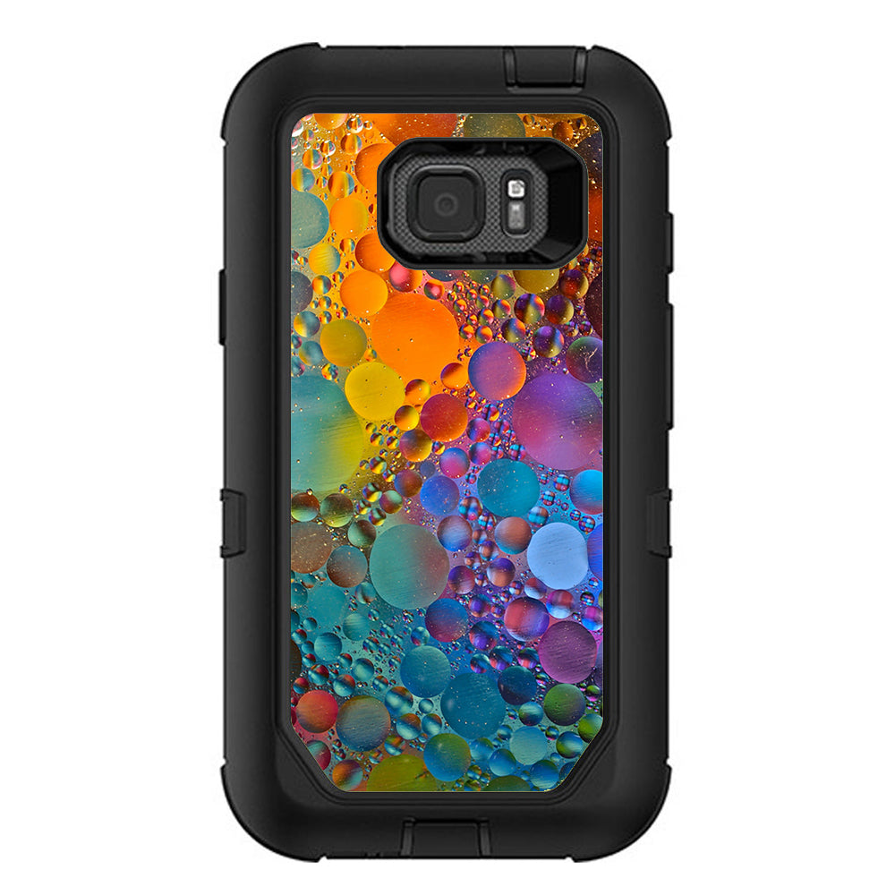  Color Bubbles Splash Drip Otterbox Defender Samsung Galaxy S7 Active Skin
