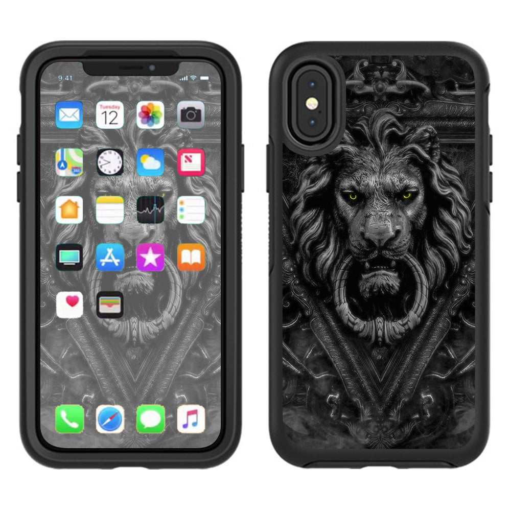  Lions Head Doorknocker Otterbox Defender Apple iPhone X Skin