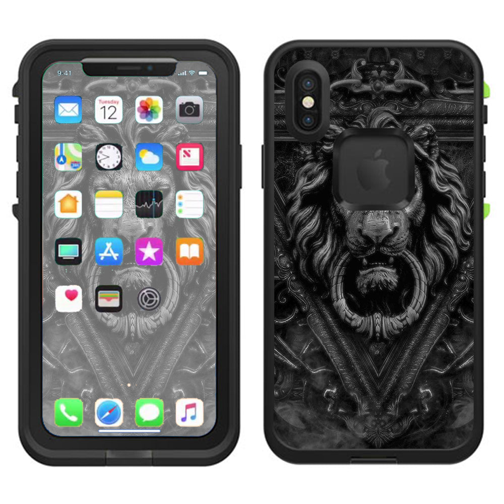  Lions Head Doorknocker Lifeproof Fre Case iPhone X Skin