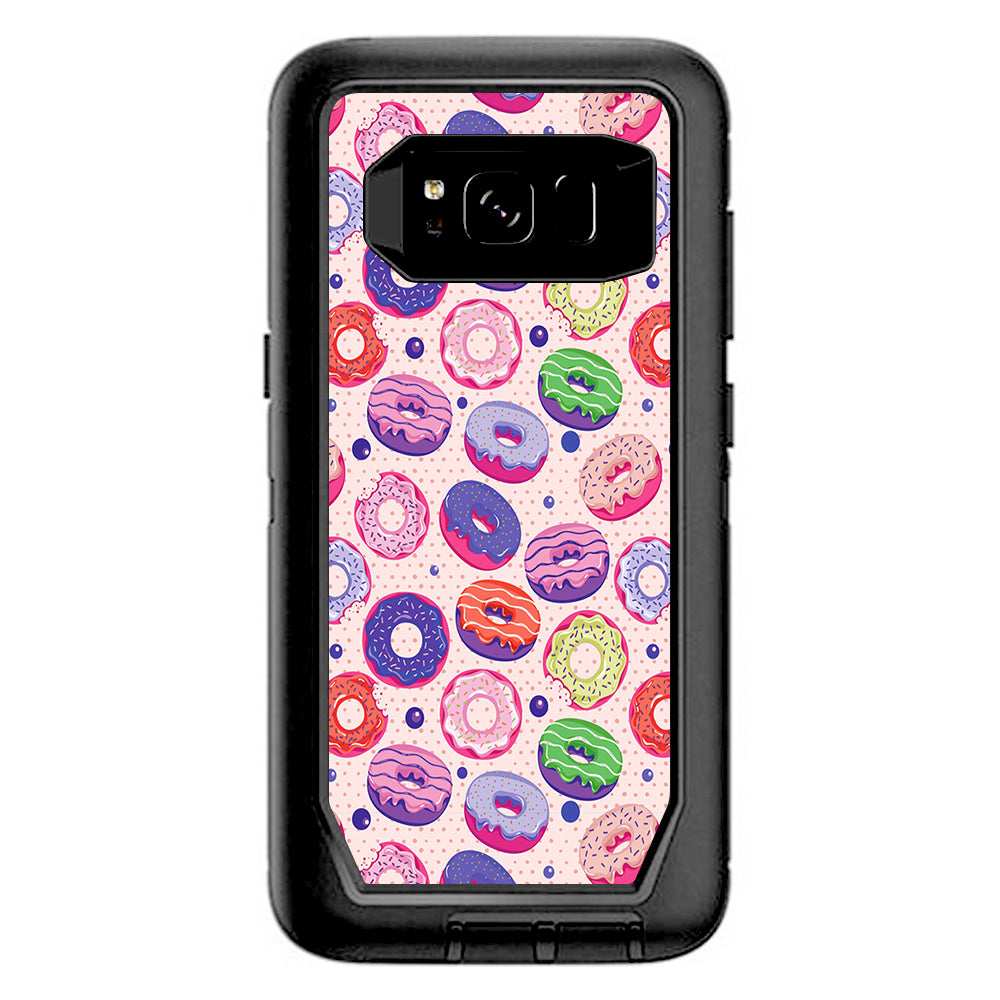  Yummy Donuts Doughnuts Pink Otterbox Defender Samsung Galaxy S8 Skin