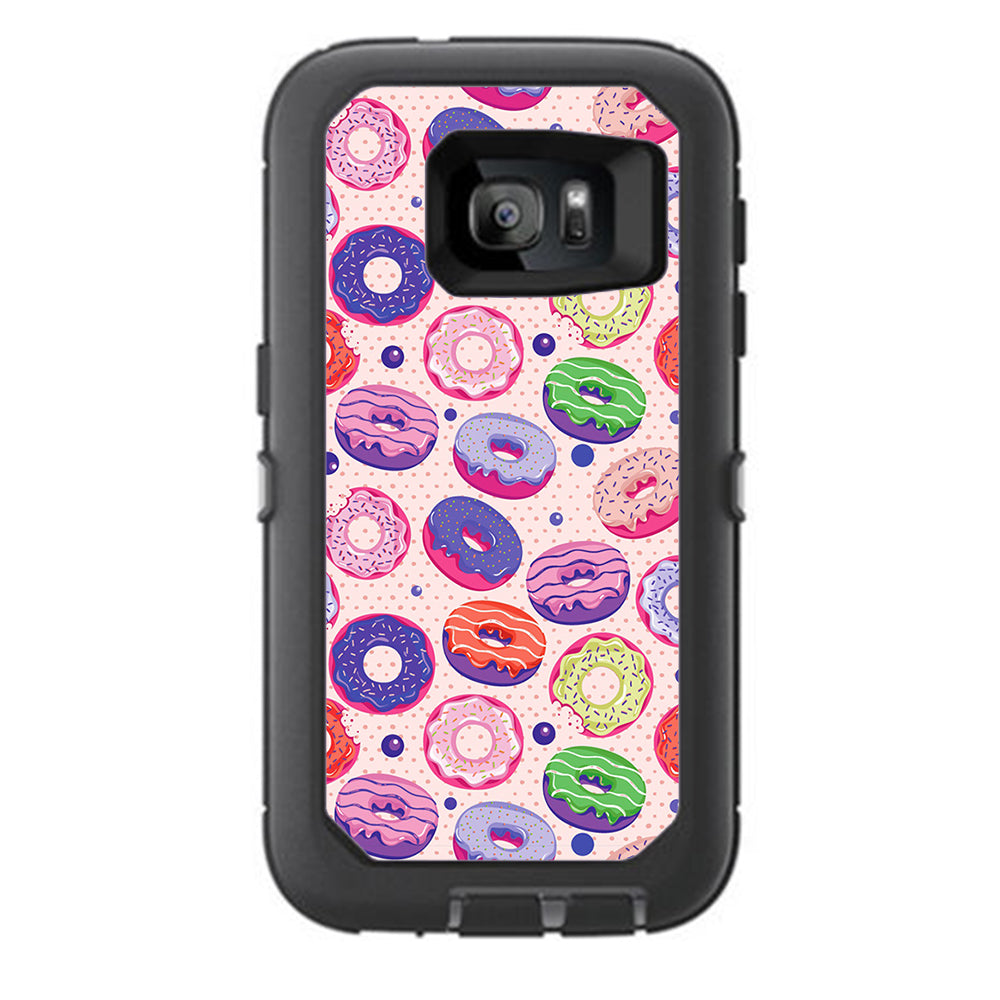  Yummy Donuts Doughnuts Pink Otterbox Defender Samsung Galaxy S7 Skin
