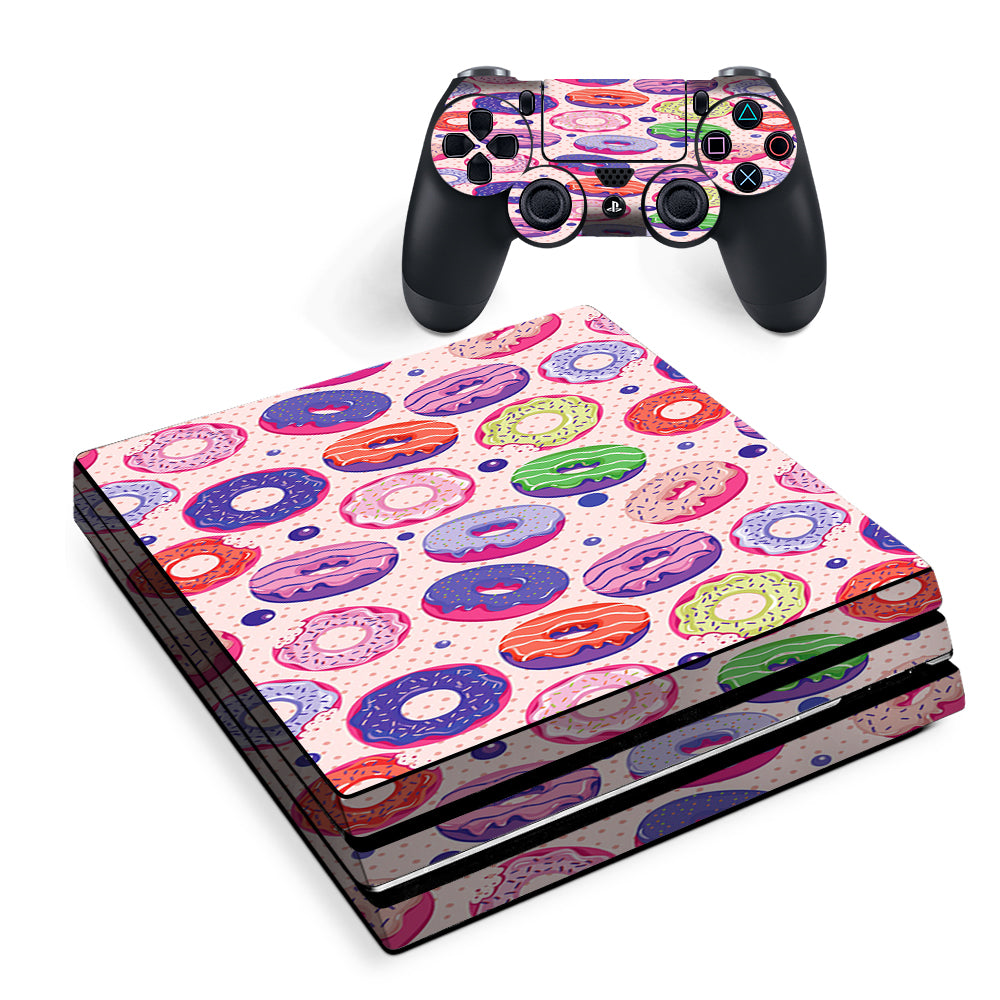 Yummy Donuts Doughnuts Pink Sony PS4 Pro Skin