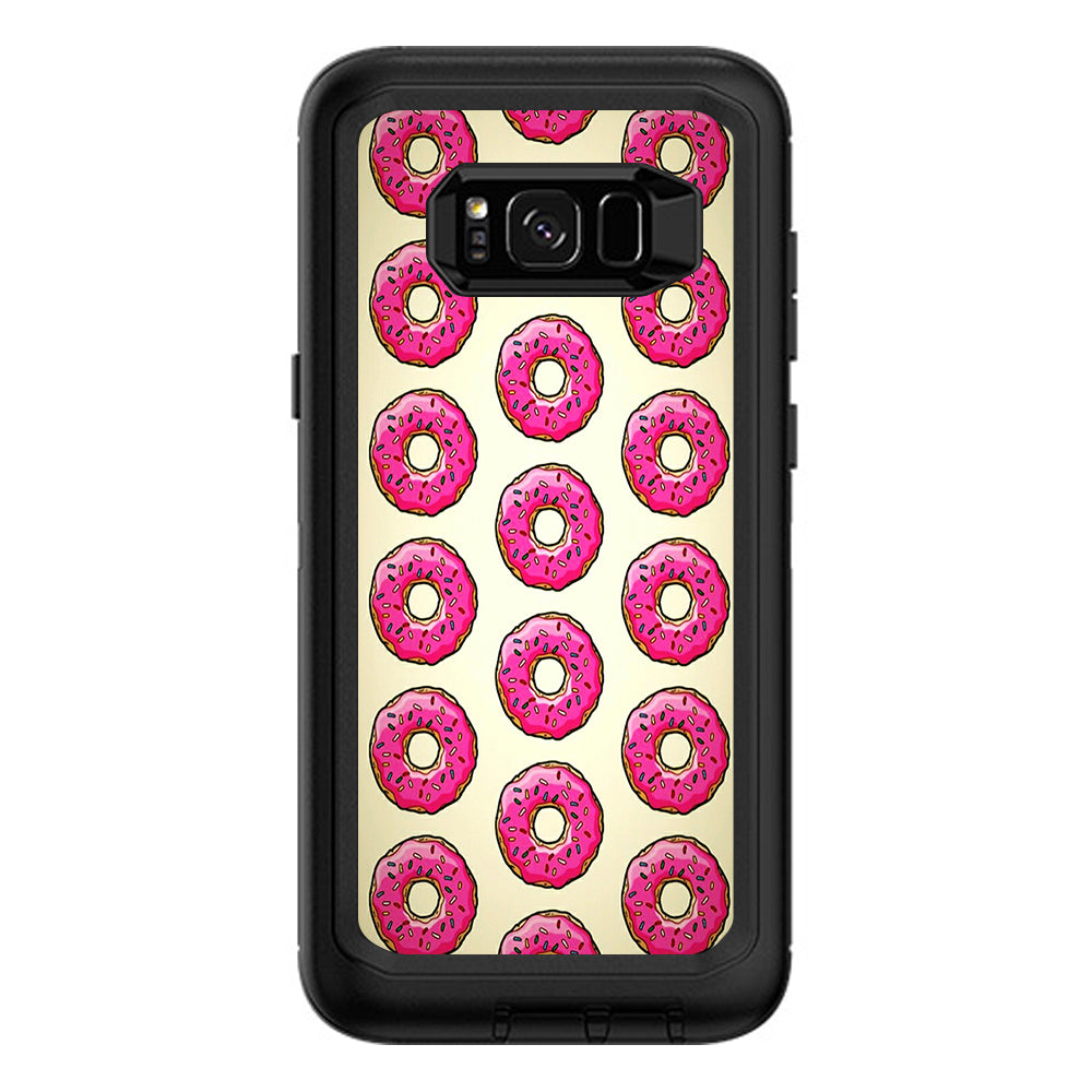  Pink Sprinkles Donuts Otterbox Defender Samsung Galaxy S8 Plus Skin