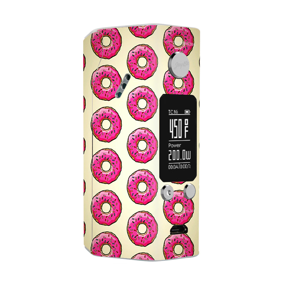  Pink Sprinkles Donuts Wismec Reuleaux RX200S Skin