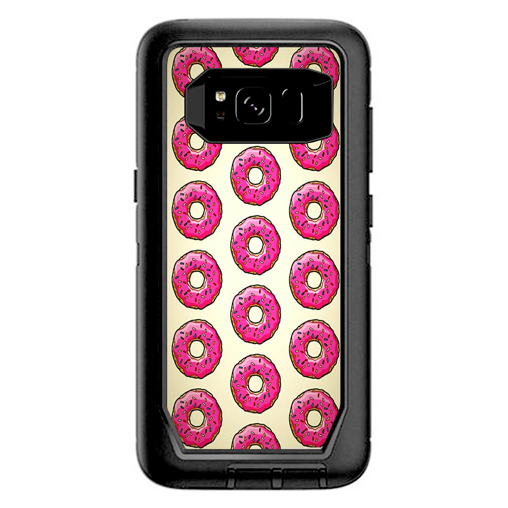  Pink Sprinkles Donuts Otterbox Defender Samsung Galaxy S8 Skin