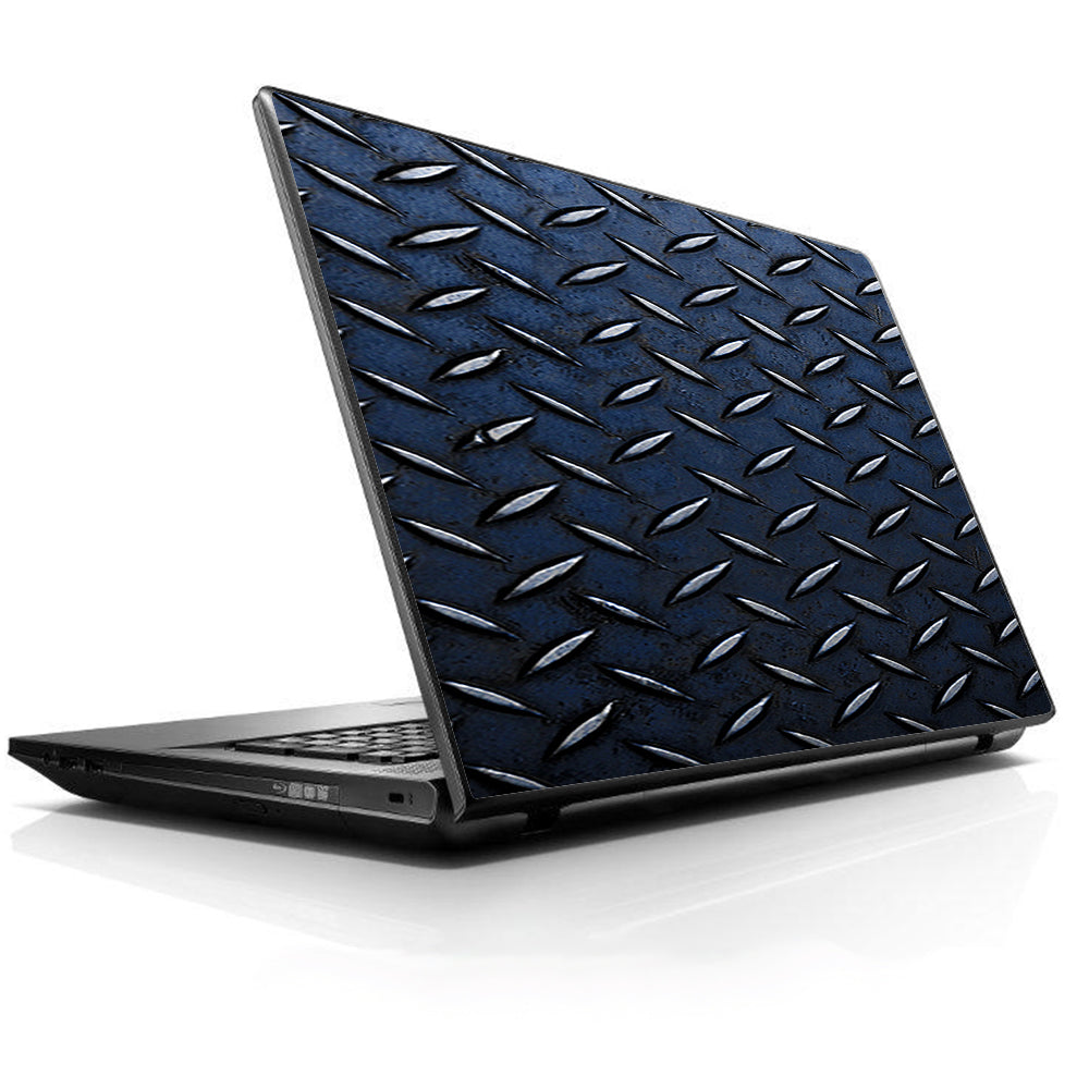  Diamond Plate Aged Steel Universal 13 to 16 inch wide laptop Skin