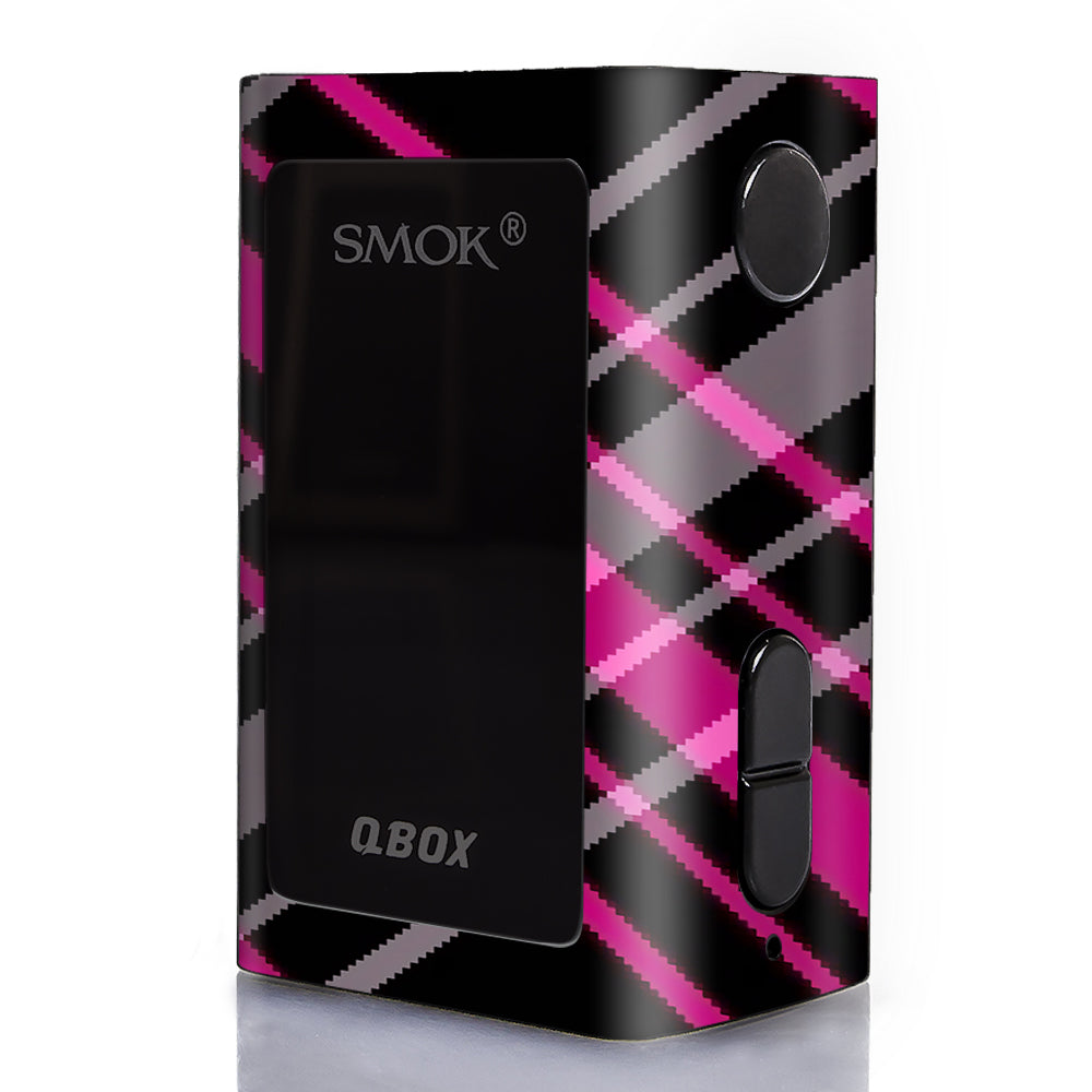  Pink And Black Plaid Smok Q-Box Skin