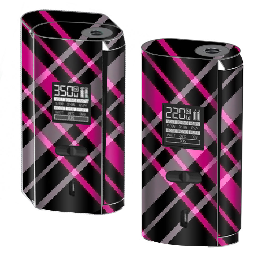  Pink And Black Plaid Smok GX2/4 350w Skin