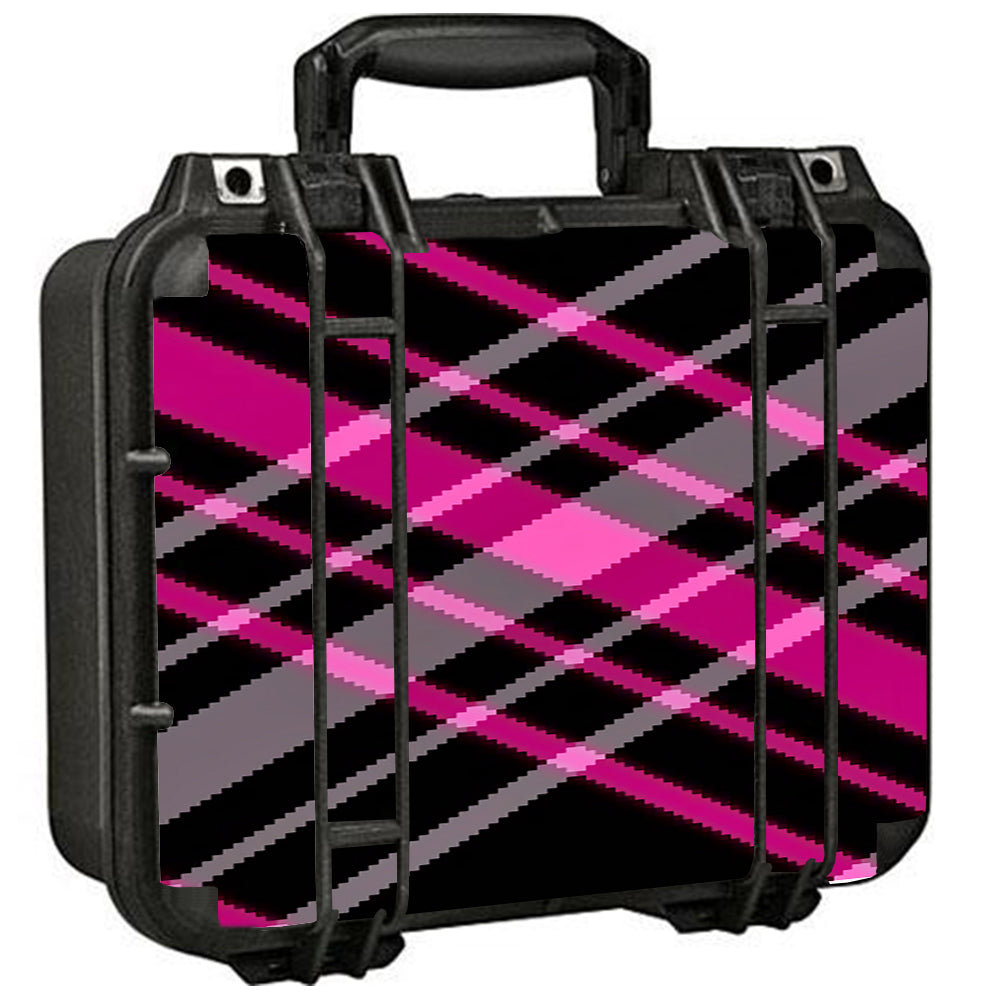  Pink And Black Plaid Pelican Case 1400 Skin