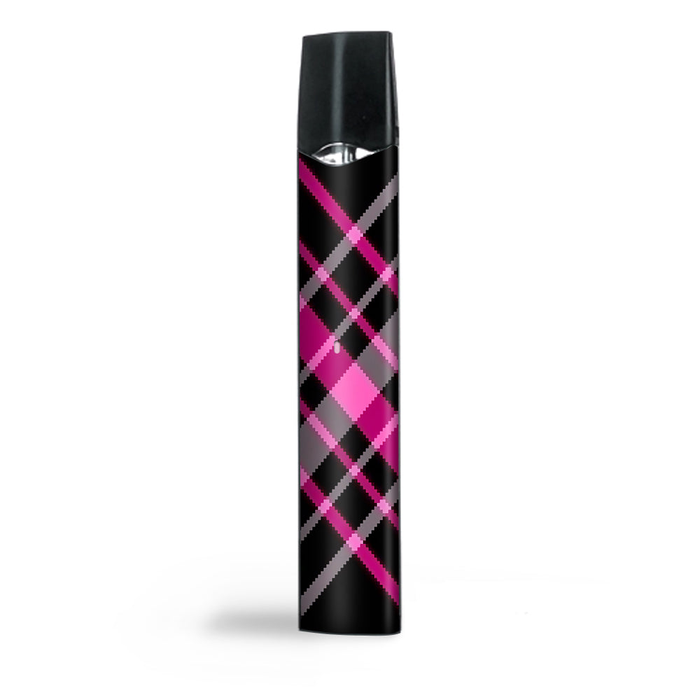  Pink And Black Plaid Smok Infinix Ultra Portable Skin