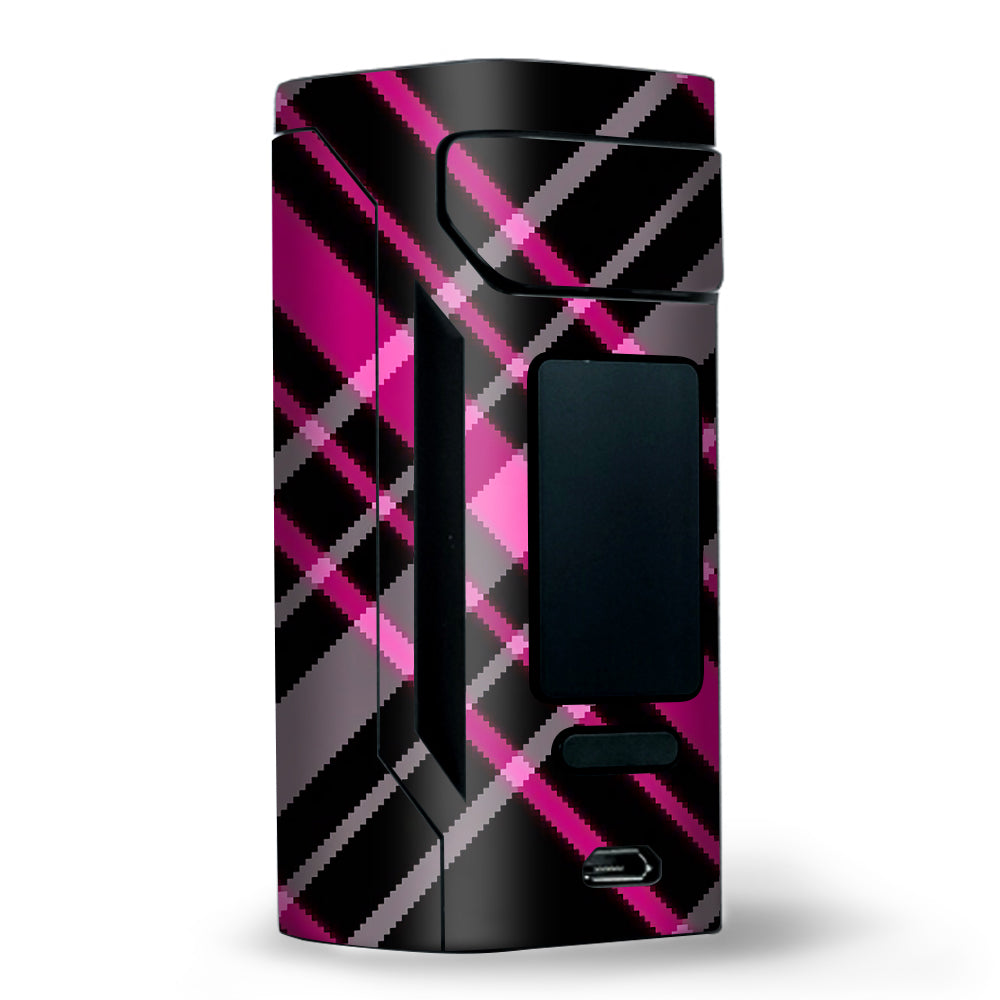  Pink And Black Plaid Wismec RX2 20700 Skin