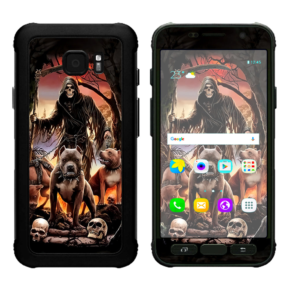  Grim Reaper Pitbull Skulls  Samsung Galaxy S7 Active Skin