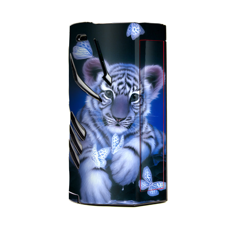  Cute White Tiger Cub Butterflies T-Priv 3 Smok Skin