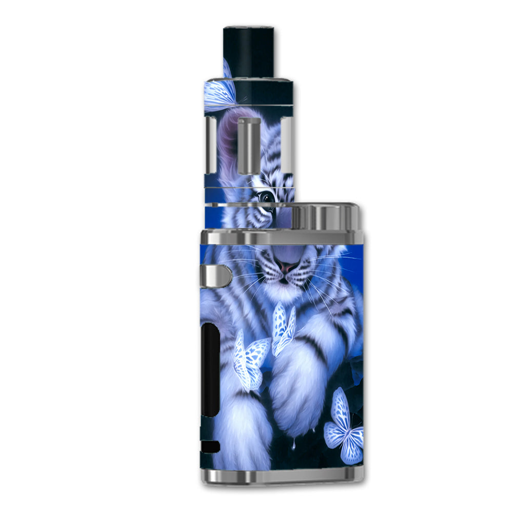  Cute White Tiger Cub Butterflies eLeaf iStick Pico 75W Skin
