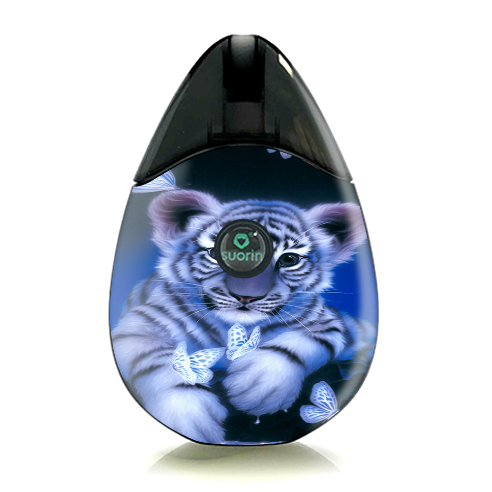  Cute White Tiger Cub Butterflies Suorin Drop Skin