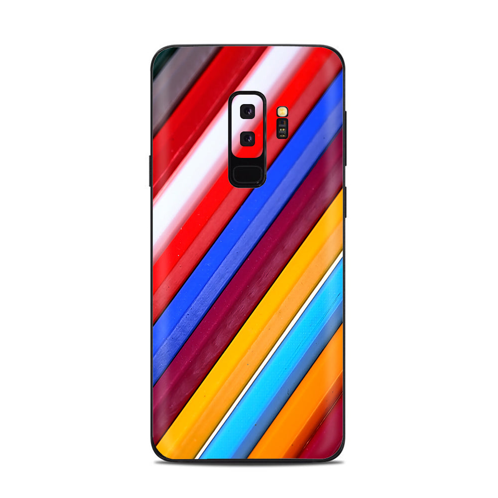  Color Stripes Pattern Samsung Galaxy S9 Plus Skin